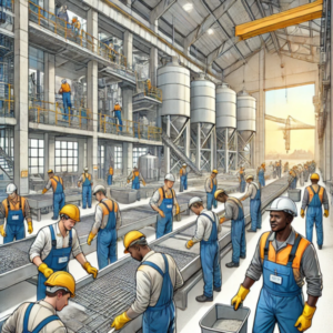 Belarus – Worker at a Concrete Structure Manufacturing Plant